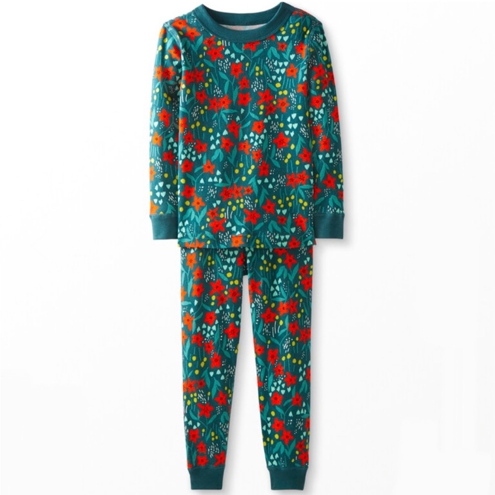 Hanna Andersson Poinsettia Patch Pajama Top Size 150cm US 12